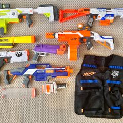 Large Nerf armoury  Ready for the zombie apocalypse!