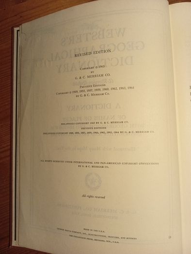 Webster's Geographical Dictionary