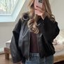 leather bomber Image 5