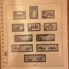 Lindner T Isle of Man Illustrated Album Pages 1985-1993. (33 Pages)