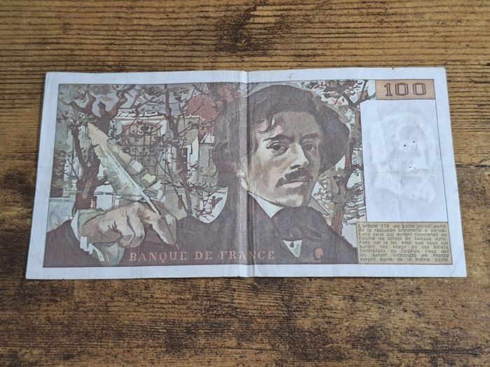 France, 100 Francs 1980 banknote, circulated - free standard postage