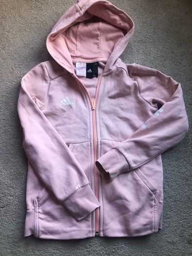Adidas Girls pink hoodie U.K. 9-10