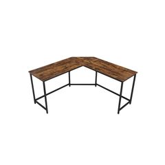Desk - L Shaped Vintage Brown FREE DELIVERY
