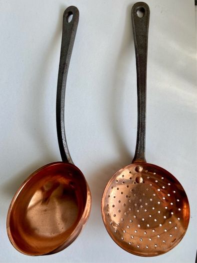 Copper ladle and skimmer