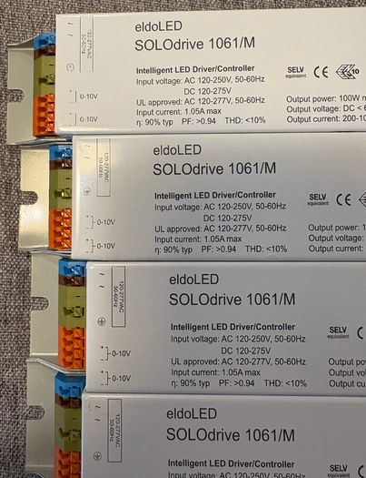4 x 100w Intelligent 0-10v LED Drivers