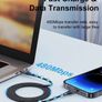 Short 30cm Type C to 8pin Fast Charger Data Cable for iPhone 14 13 12 XS XR SE Image 4