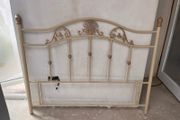 King size bed wrought iron headboard