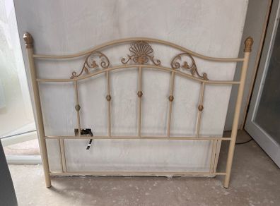 King size bed wrought iron headboard