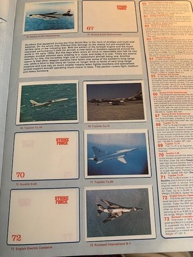 Strike Force Intelligence Report Sticker Album 1982, Incomplete - Collection
