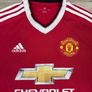 Adidas Manchester United 2015 Long Sleeve Home Jersey Shirt Mens Small Image 3