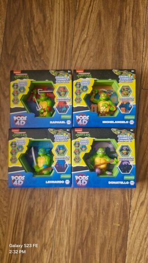 Tennage Mutant Ninja Turtles Pods 4D comnnection Collection -