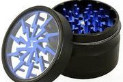Metal Grinder Black Blue 4 Layers Large