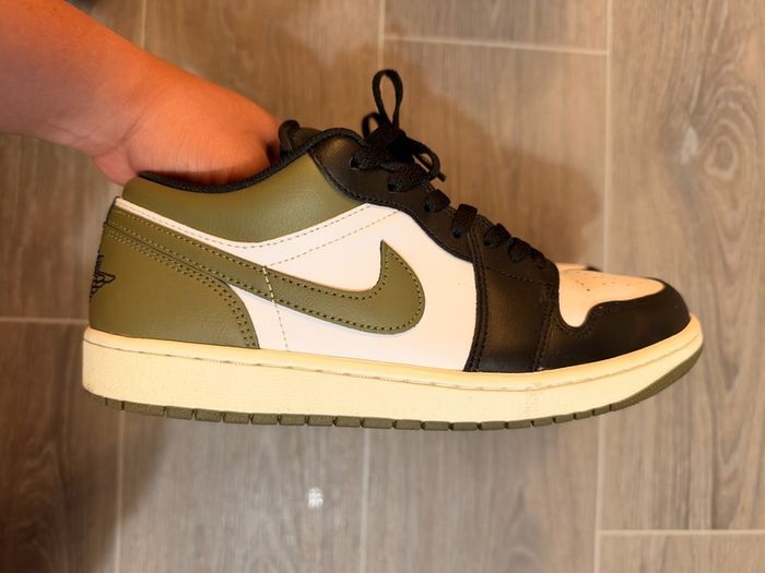 Jordan 1 lowCut khaki x black