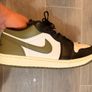 Jordan 1 lowCut khaki x black Image 2