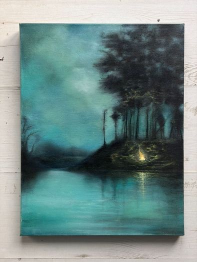 Original Oil Painting "midnight "