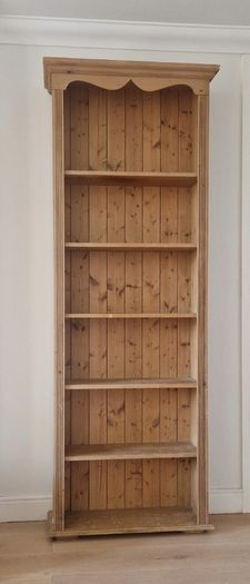 Solid Pine Bookcase - 213cm Tall