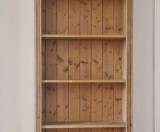 Solid Pine Bookcase - 213cm Tall