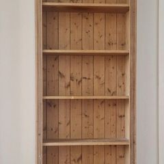 Solid Pine Bookcase - 213cm Tall