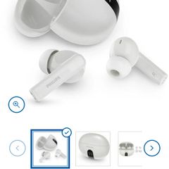 Philips TAT2520 White Noise Cancelling True Wireless Earphones