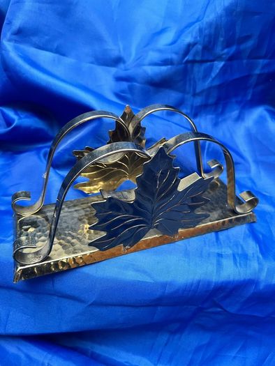 Vintage brass napkin holder