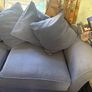 navy blue 3 seater sofa Image 5