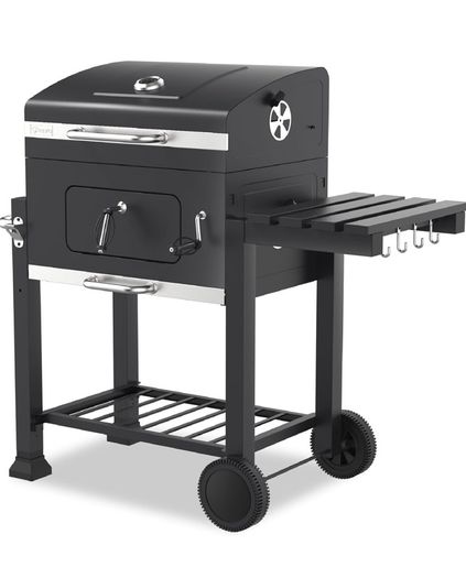 Grillwagen Toronto Click Charcoal Barbecue, Anthracite/Stainless Steel, 56 x 41.5 cm