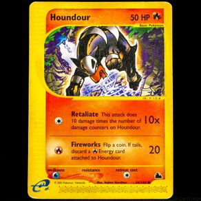 Houndour 66/144 Common E-Card Skyridge Pokemon Card Vintage 2003