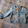 Brand New Next Girls Embroidered Denim Jacket 18-24 months Image 2