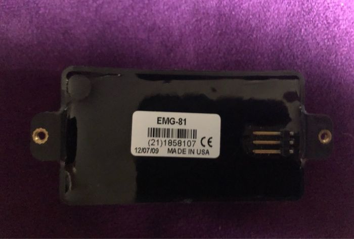 Emg 81 guitar active humbucker pickup with wiring