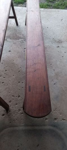 Benches Set of Two Solid Oak Antique