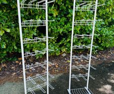 Heavy Duty White Display Stands 2 Available