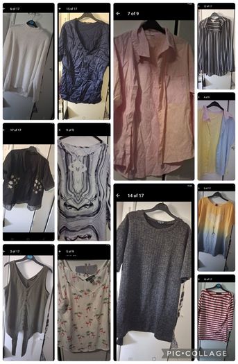 Tops 2 each different sizes