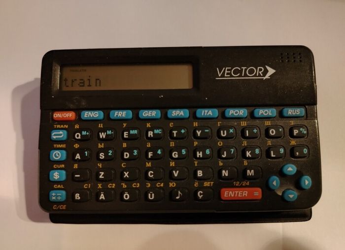 vintage Mini 8-Language Electronic Translator