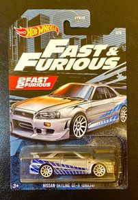 Hot Wheels 2021 Fast & Furious #3/5 Nissan Skyline GT-R BNR 34-Silver Thing