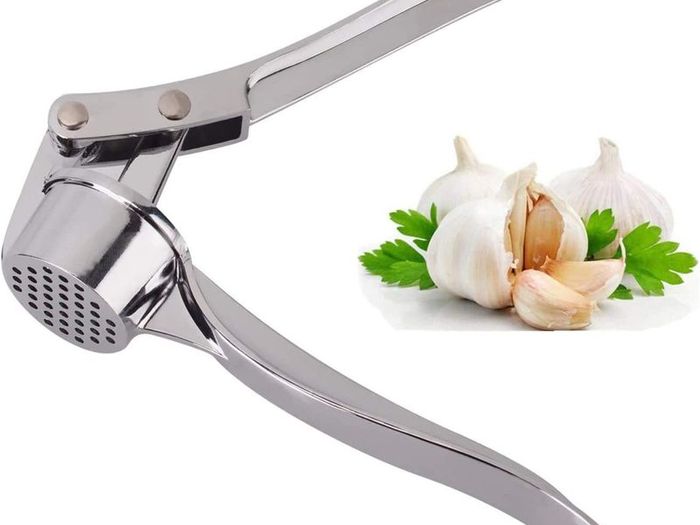 Professional Kitchen Garlic Press, Garlic Mincer Ginger Crusher UK, Peeler Squeezer Heavy Duty Garlic Presser,Garlic Crush, User-Friendly Garlic Chopper, Easy to Clean and Durable