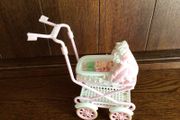 Vintage Mattel Barbie Baby Krissie and interactive pram
