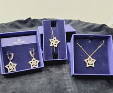 Genuine Swarovski Crystal Jewelry Set - Necklace, Bracelet & Earrings