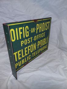 Vintage Style  Post-Office /Telephone Metal Sign