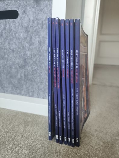 Sonic the hedgehog comic book 1 to 7