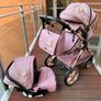 New baby pram 3 in 1 candy pink Image 5