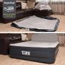 NEW SALE | AIR Bed Deluxe - Self-Inflating Airbed with Custom Fitted Sheet Included - Great Guest Bed, Camping Mattress - Built-in Pump & Headboard - Available in UK Single, Double & King - Double Size Image 2