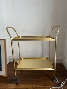 Vintage Lyte Aluminium Bar Cart Mid-Century Modern