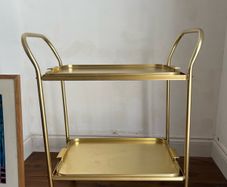 Vintage Lyte Aluminium Bar Cart Mid-Century Modern
