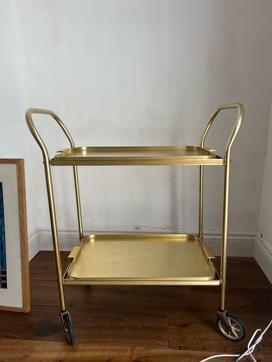 Vintage Lyte Aluminium Bar Cart Mid-Century Modern