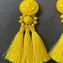 H&M Yellow Tassel Earrings! Image 3