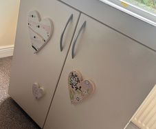 Large baby changing unit with storage