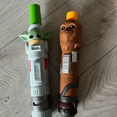 Star Wars Yoda and Chewbacca lightsabers