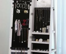 Rotating Jewelry Cabinet with full length mirror