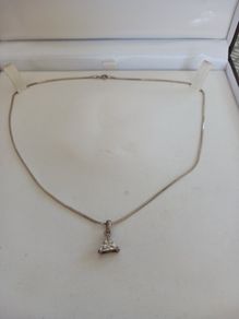 silver chain and pendant