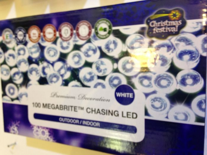 100 Megabrite Chasing LED Lights Christmas Lights